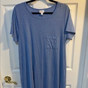 Lularoe xl blue carly dress
